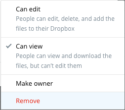 Remove a member from a shared folder