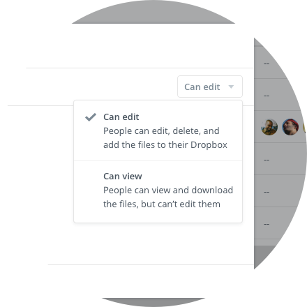 Choose can edit from the dropdown.