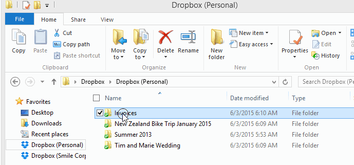 Move files from personal to work